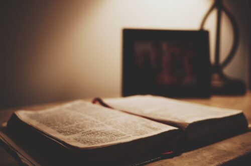 white book on table